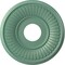 Ekena Millwork Berkshire PVC Medallion (Canopies up to 5 3/4"), 13"OD x 3 1/2"ID x 3/4"P, Metallic Sea Mist CMP13BEFSM - alternate 1